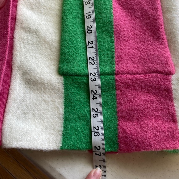 Oversized Striped Grandpa Cardigan in Pink, Green, and White - Picture 5 of 5